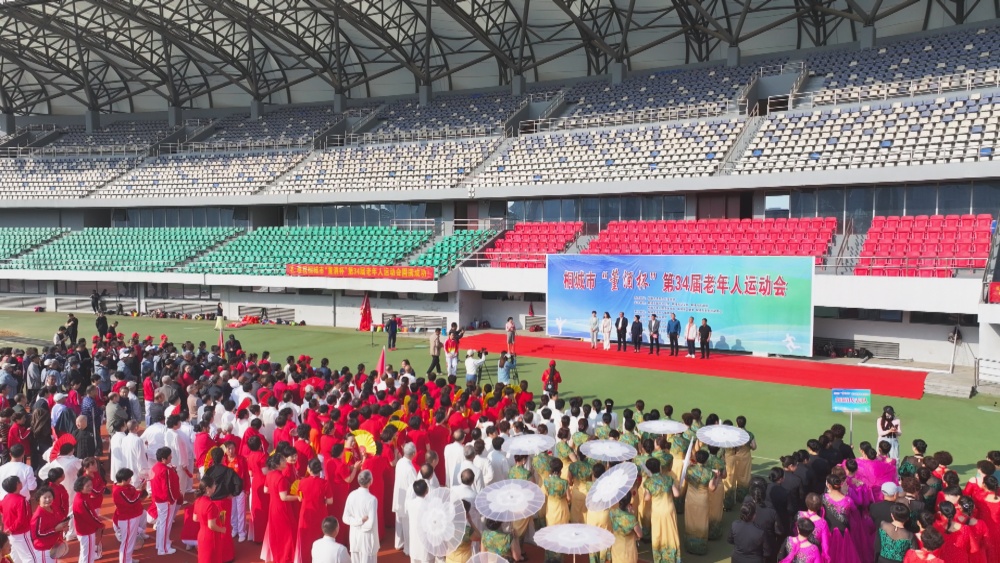 圖為桐城市第三十四屆老年人運動會現場.jpg